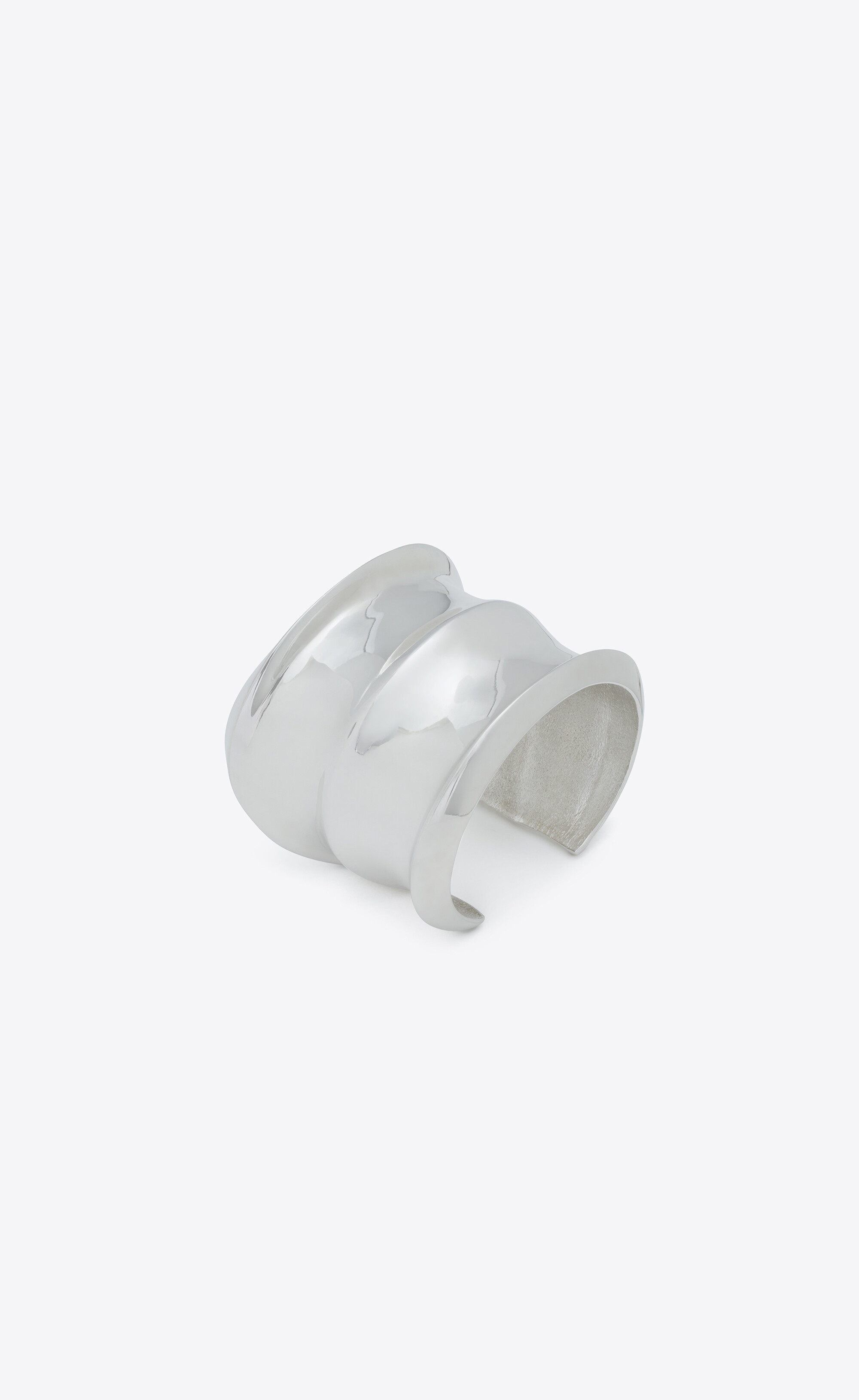 wavy cuff bracelet in metal - 1