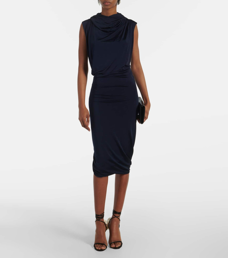 MAGDA BUTRYM Hooded jersey midi dress outlook