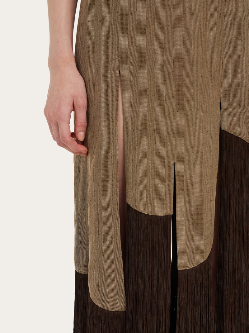 Long dress with fringe detail 6