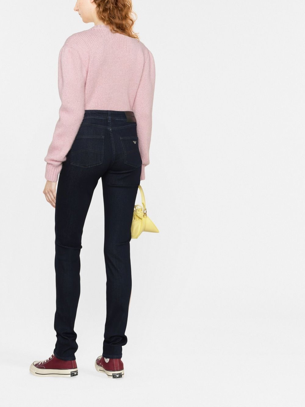 high-waisted slim-cut trousers - 4