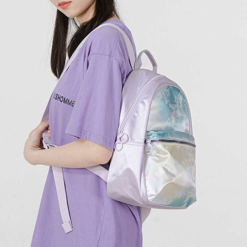 (WMNS) PUMA Time Backpack 'Purple Blue Yellow' 078745-02 - 4