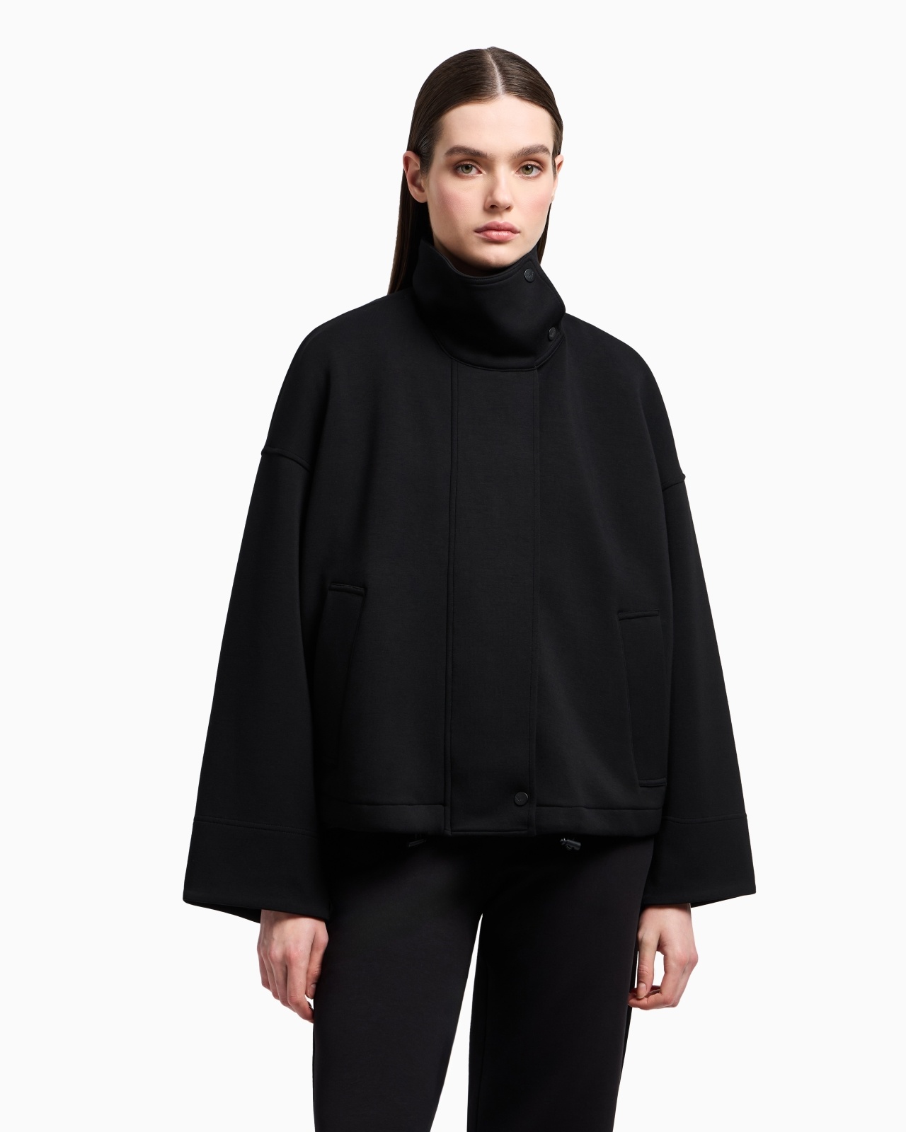 SCUBA FABRIC BLOUSON WITH ZIP - 2