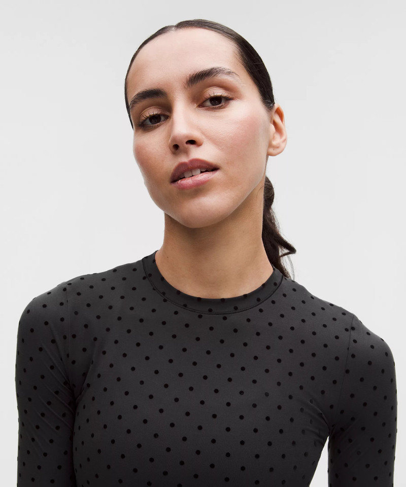Wundermost Ultra-Soft Nulu Crewneck Long-Sleeve Shirt *Flocked 4