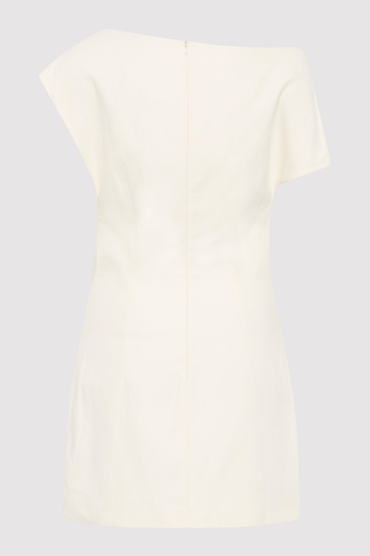 Asymmetric Mini Dress - Ivory - 6