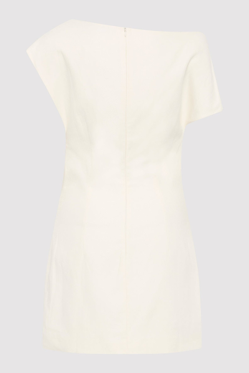 ST. AGNI Asymmetric Mini Dress - Ivory outlook