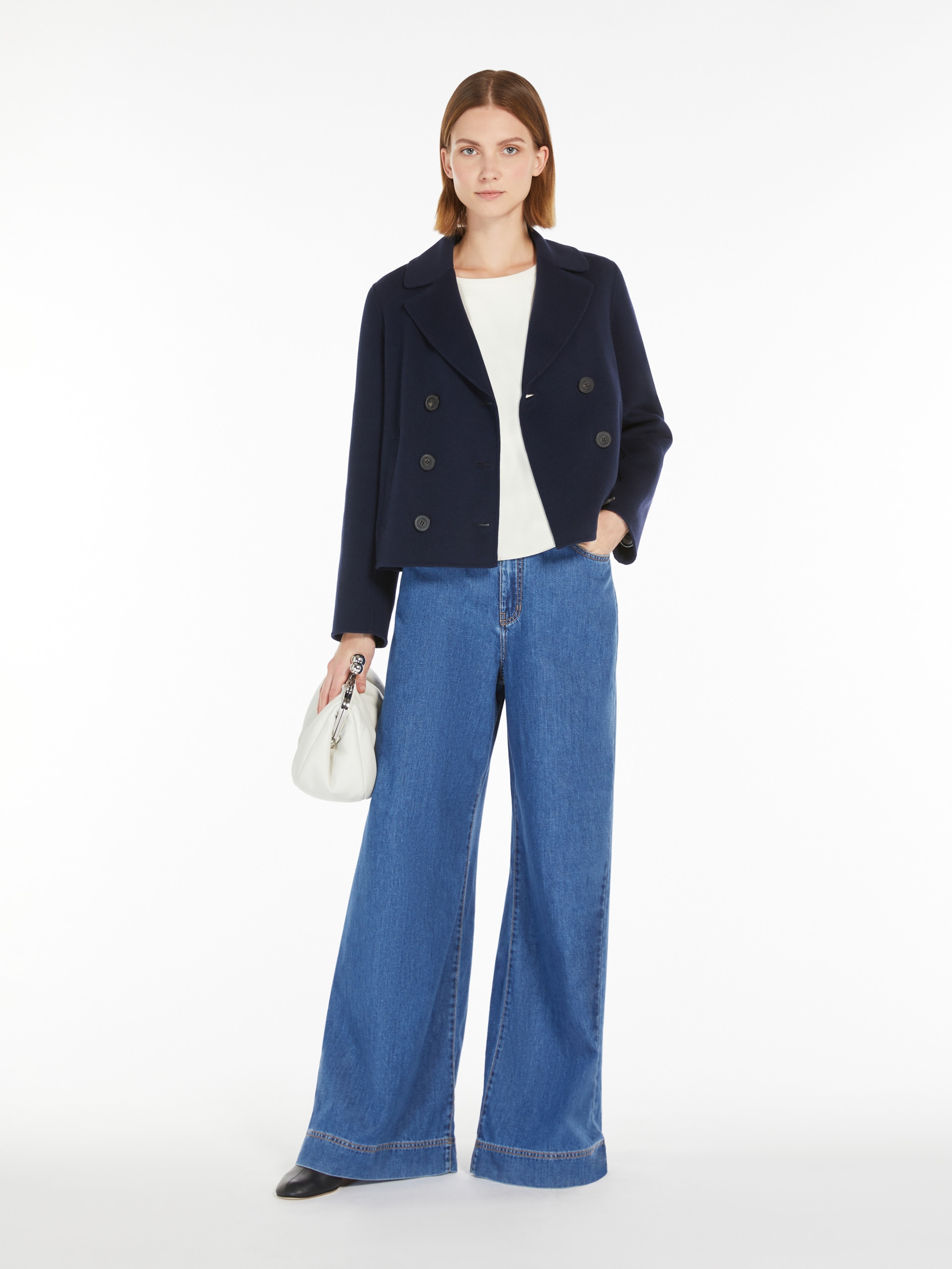 TAGLIO Double-sided wool double-breasted pea coat - 2