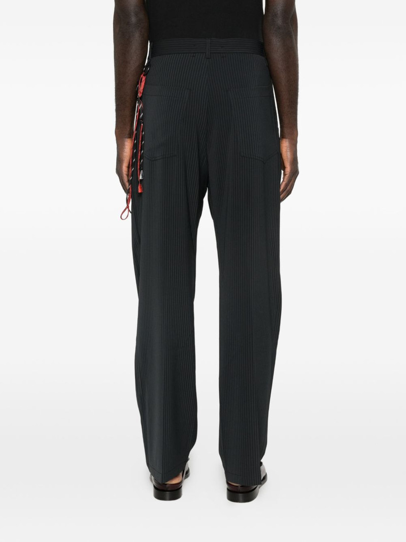 pinstriped keyring trousers 4