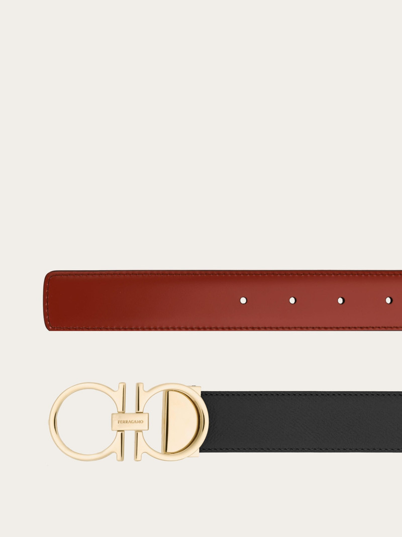 FERRAGAMO Reversible and adjustable Gancini belt outlook