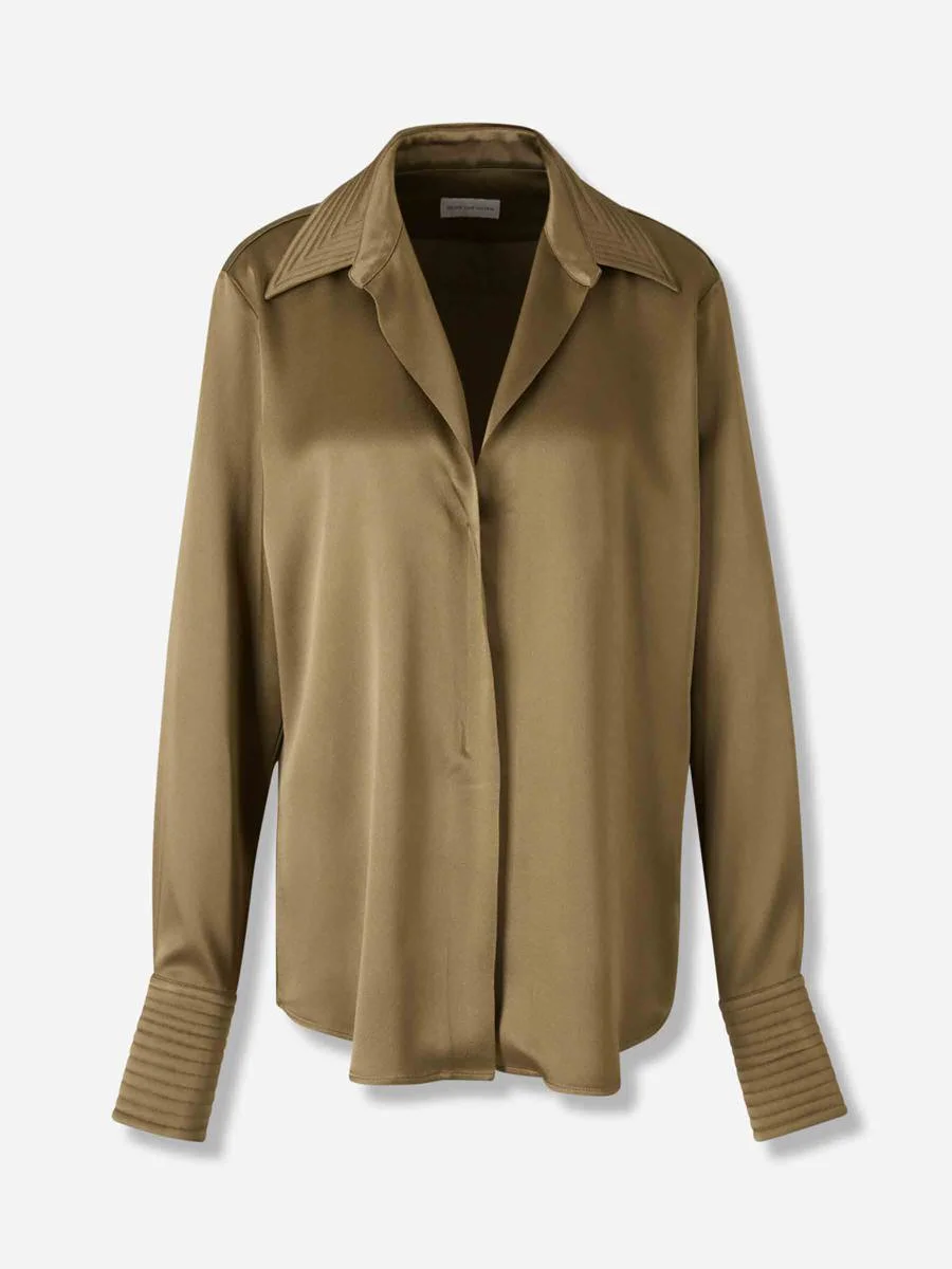 Dries Van Noten Satin Blouse Celinta - 1