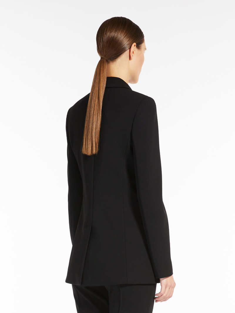 CIRCEO Single-breasted jersey blazer 4