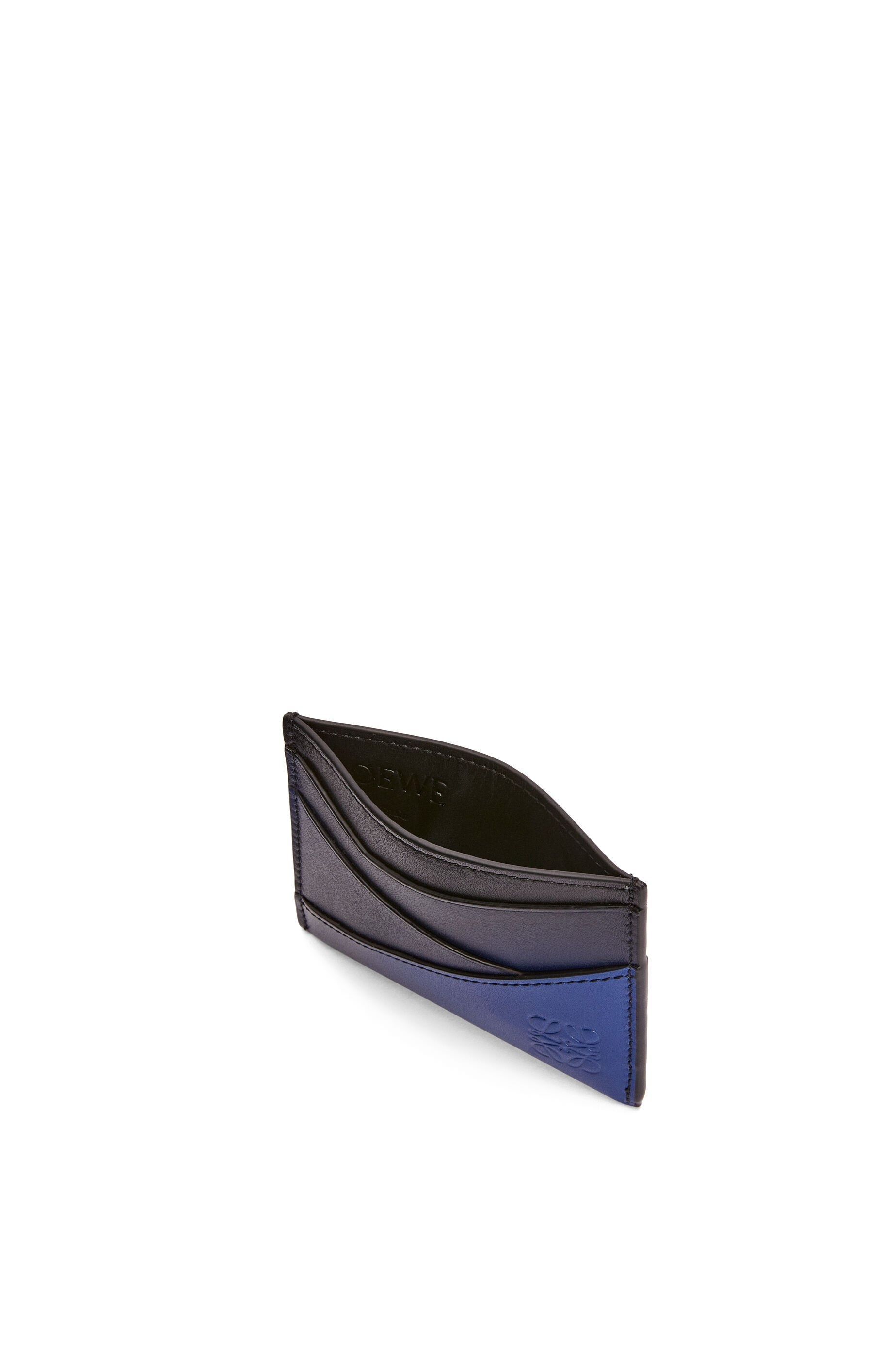 Puzzle plain cardholder in silk calfskin - 4