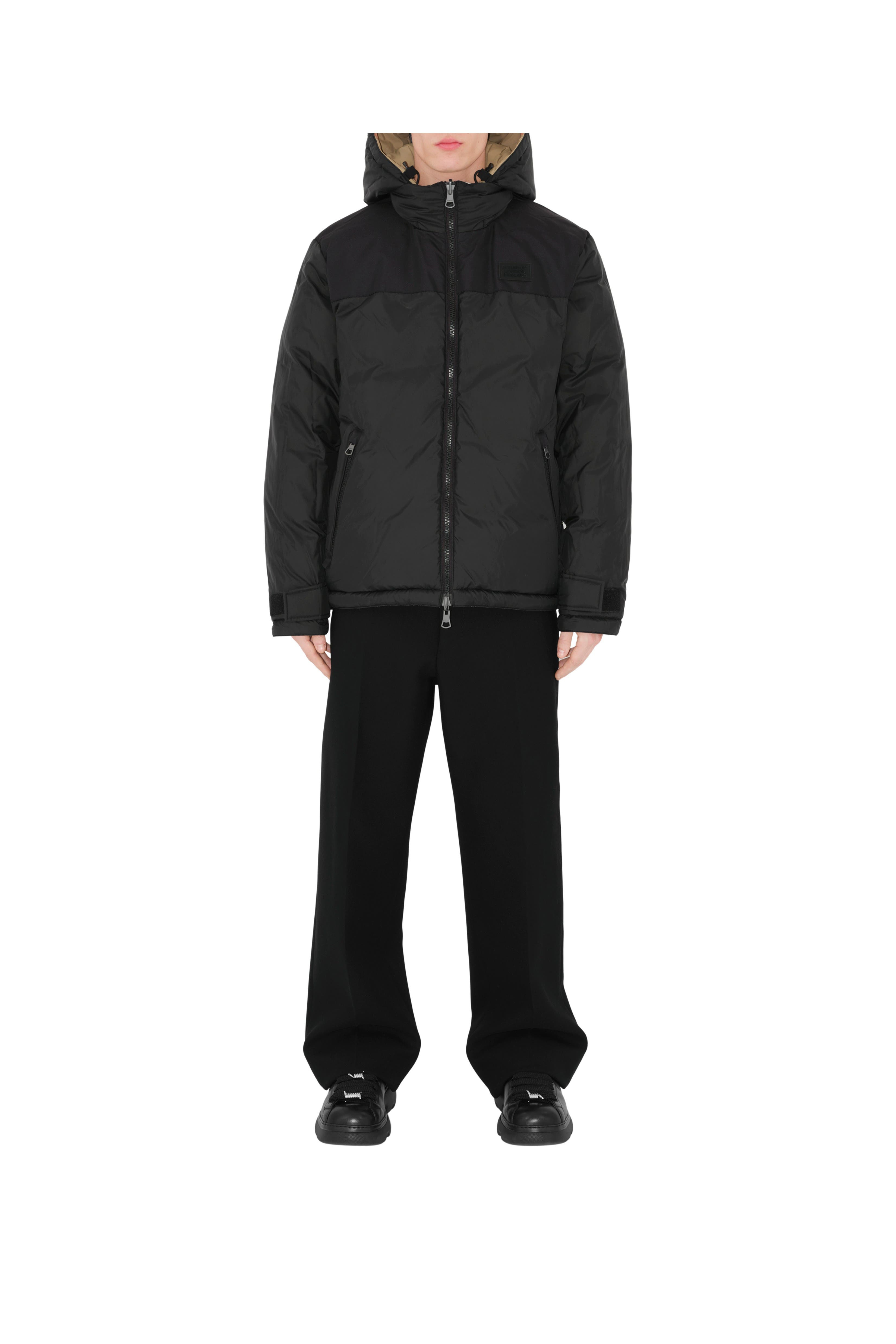 burberry Reversible Check Puffer Jacket in Archive Beige/black at Nordstrom - 6