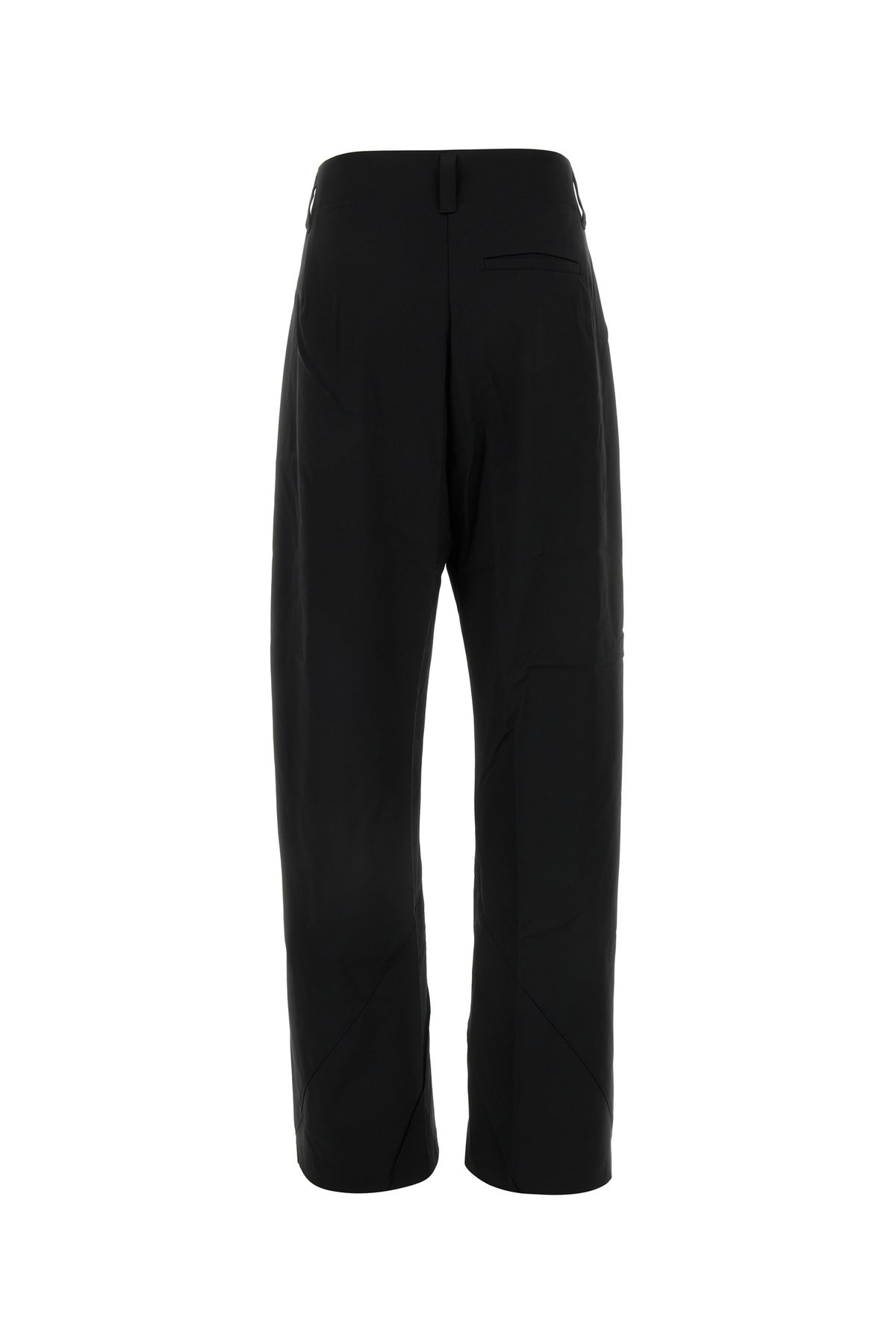 Black stretch wool Venari wide-leg pant - 2