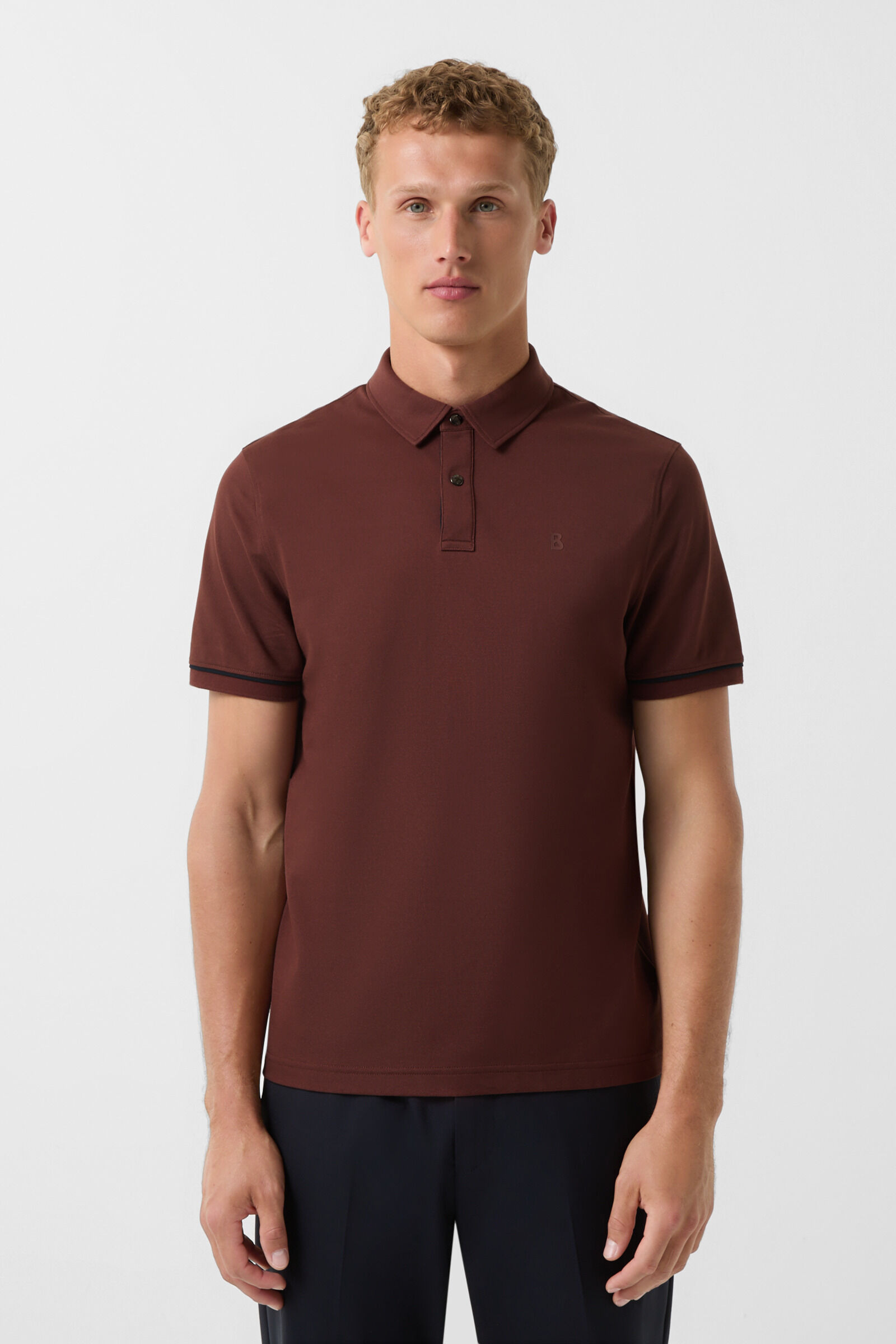 Timo polo shirt in Wine red - 2