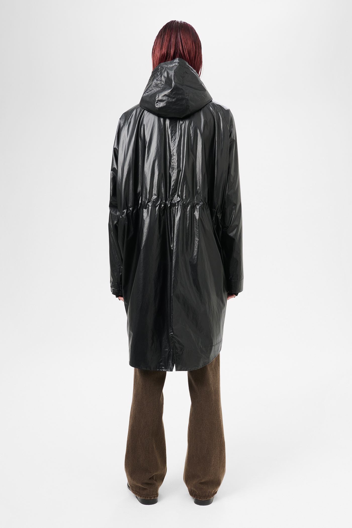 Tempesta Parka Black Rich Pleather Cotton - 5