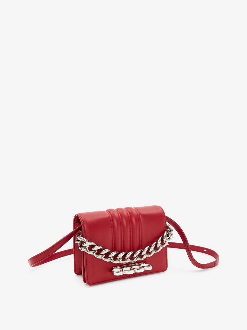 The Four Ring Mini With Chain in Cherry - 2