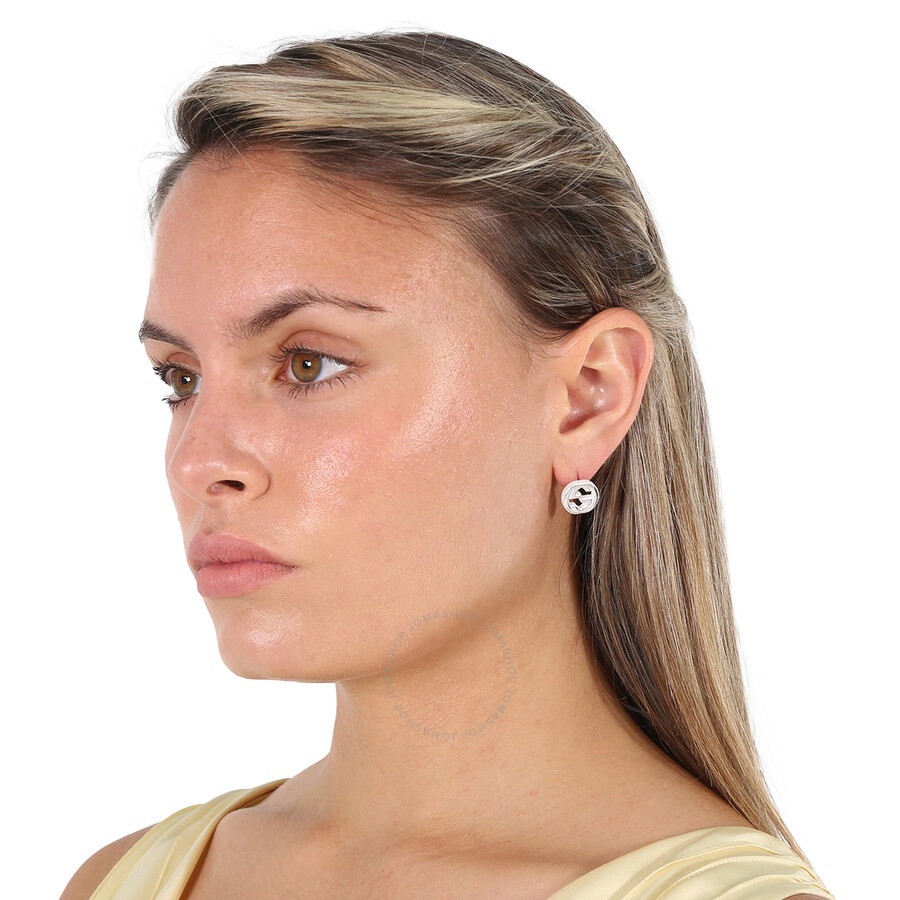 Gucci Interlocking G earrings in silver - 2