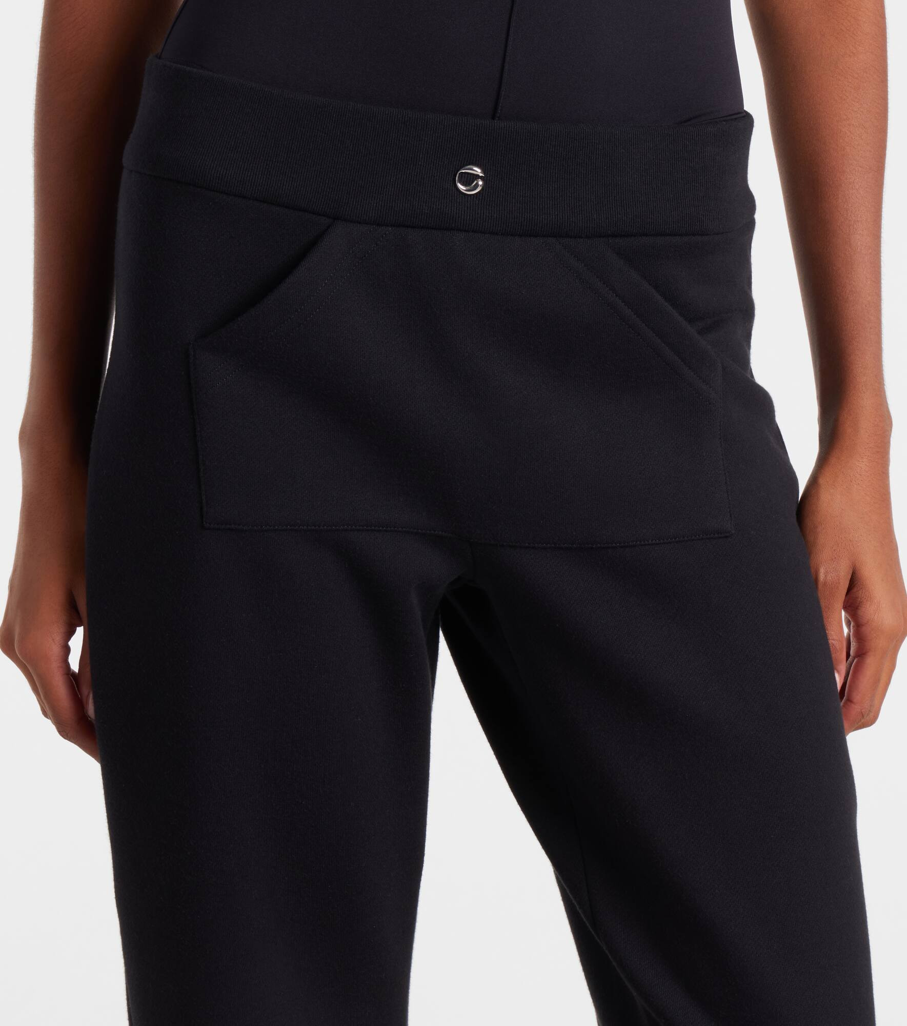 Low-rise cotton-blend sweatpants - 4