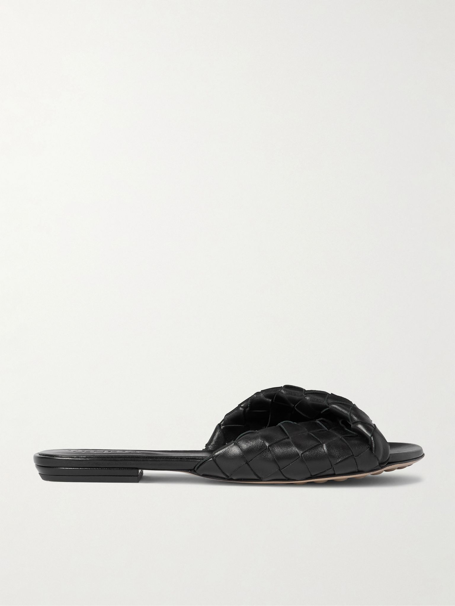 Blink intrecciato leather slides Black - 1