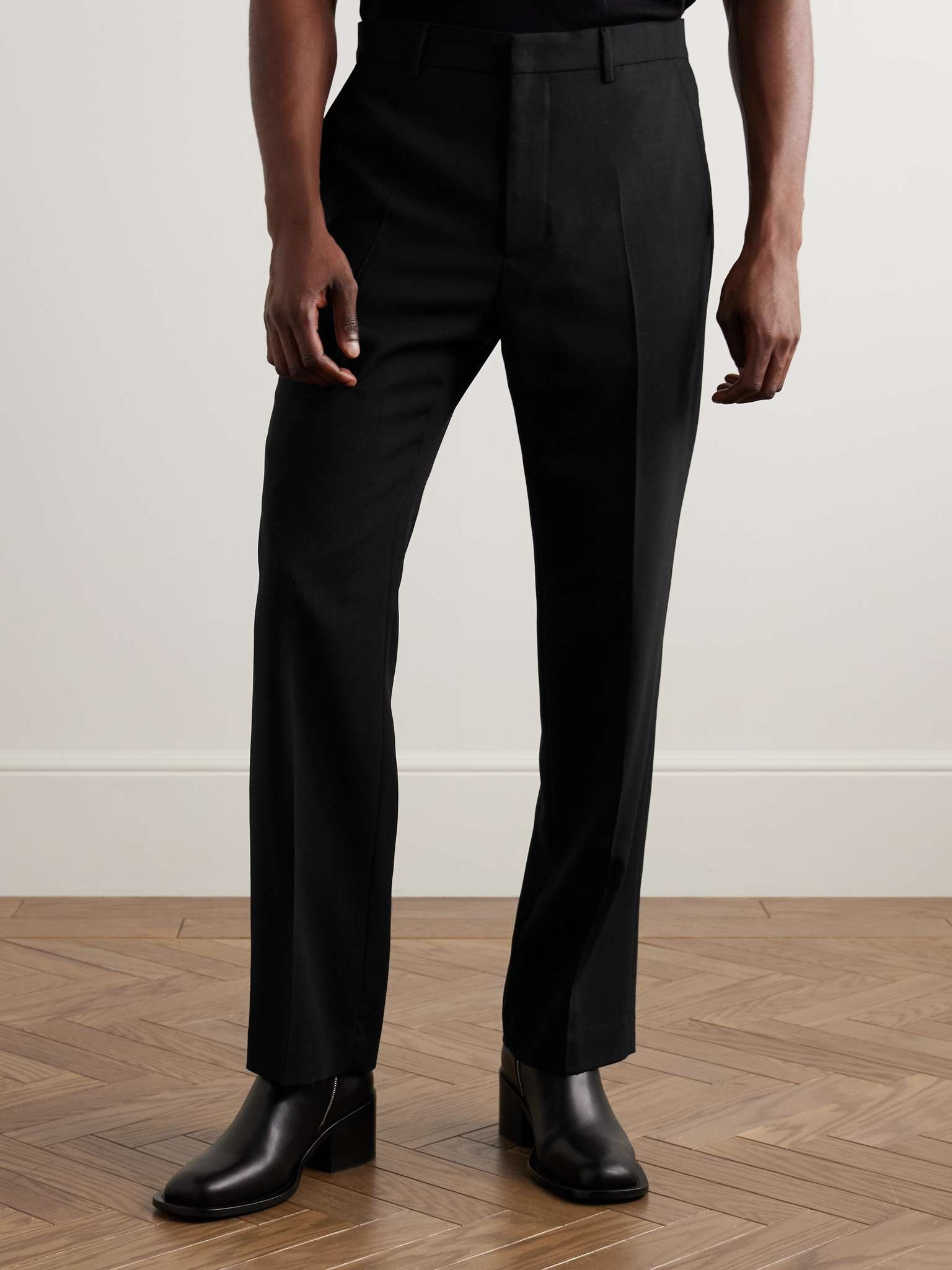 Straight-Leg Virgin Wool-Gabardine Trousers - 3