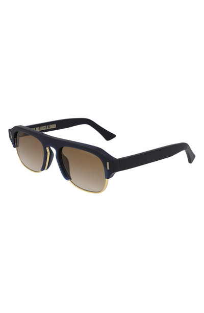 CUTLER AND GROSS 56mm Flat Top Sunglasses in Navy Blue/Gradient outlook