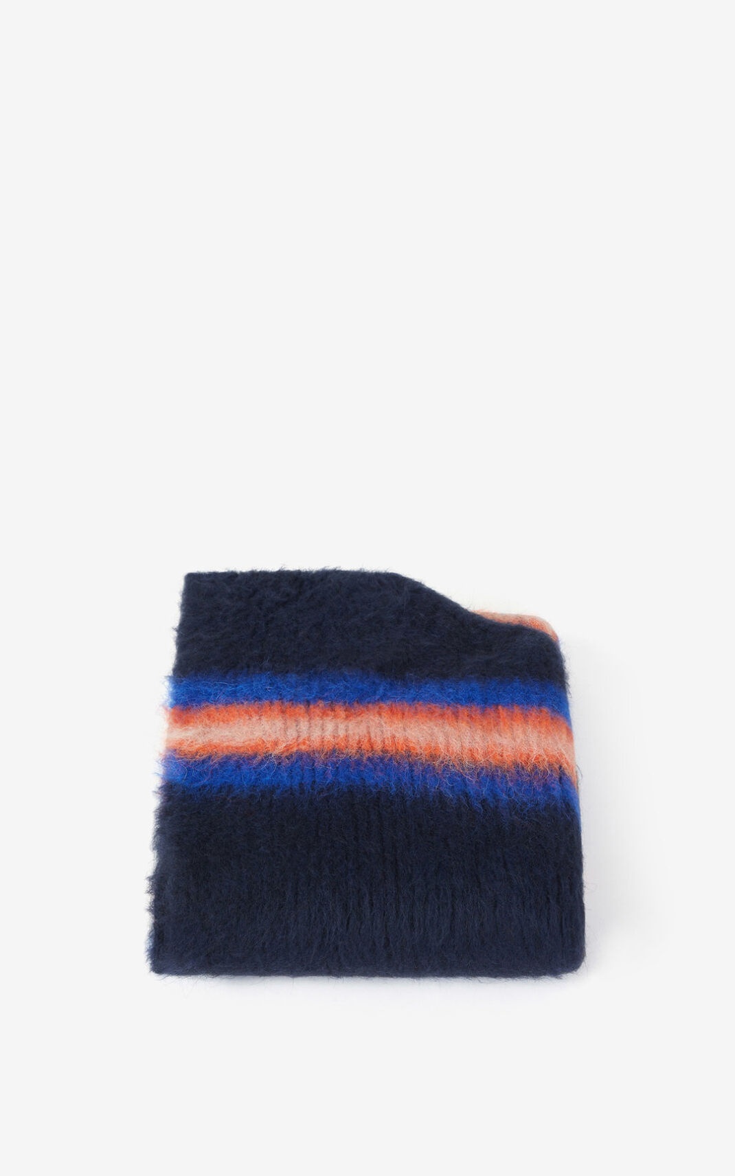 Striped alpaca wool scarf - 2