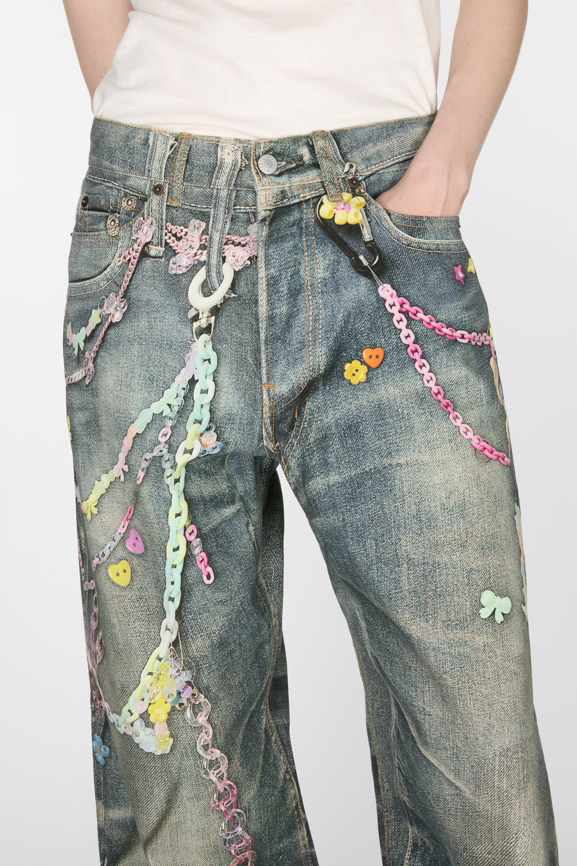 Baggy fit jeans - 1981F - Mid Blue - 7