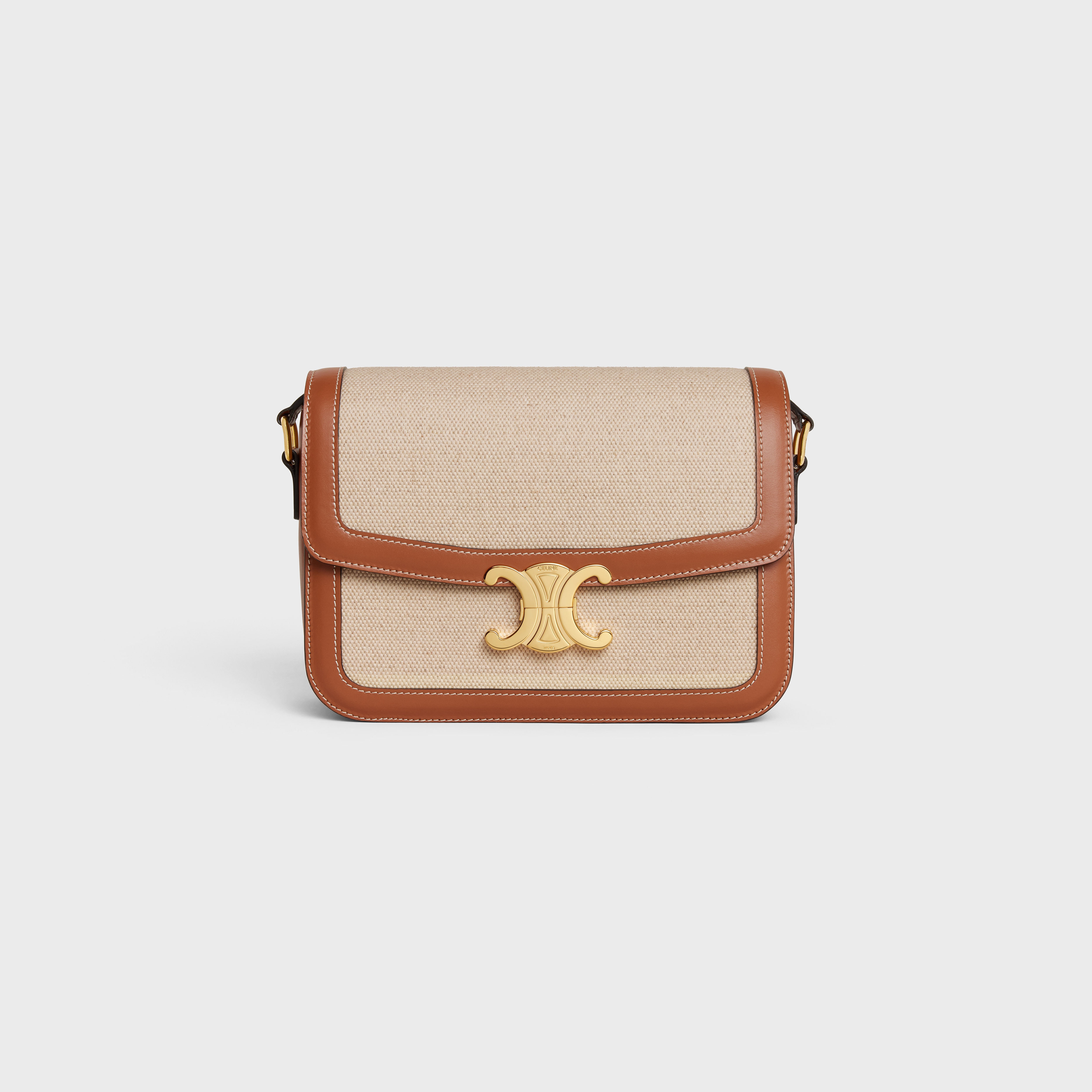 Classique Triomphe Bag in TEXTILE AND CALFSKIN - 1