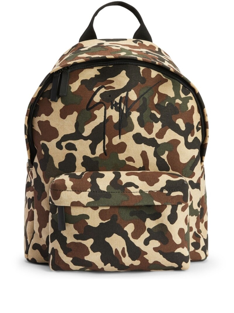 camouflage-pattern backpack - 1