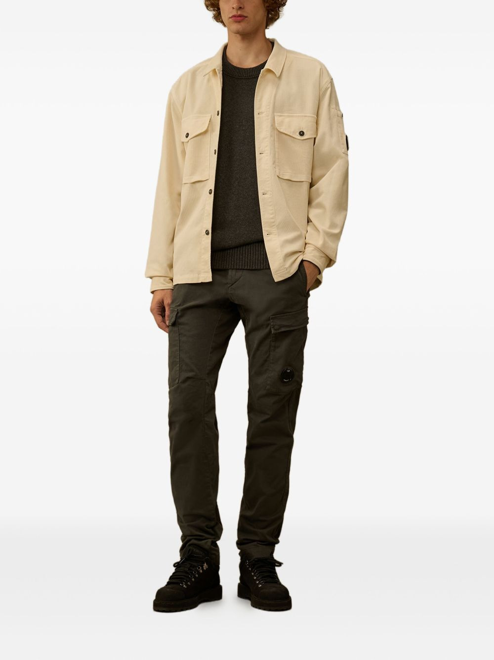 lens-detail crew-neck sweater - 2