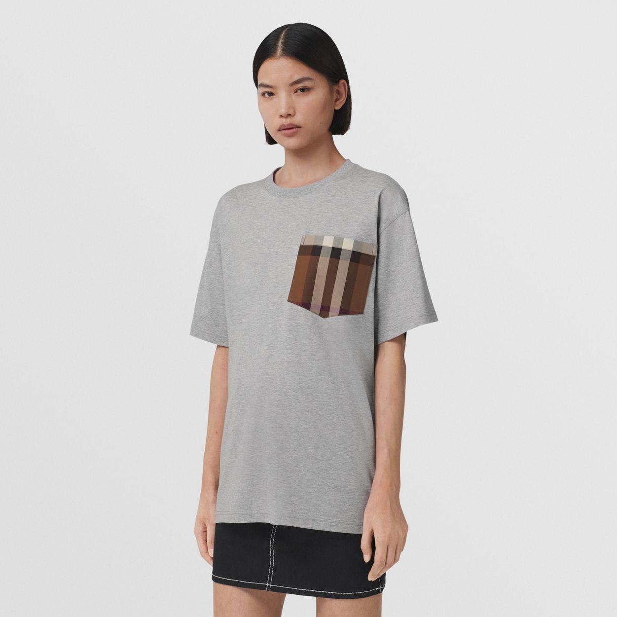 Pocket Detail Cotton Oversized T-shirt - 2