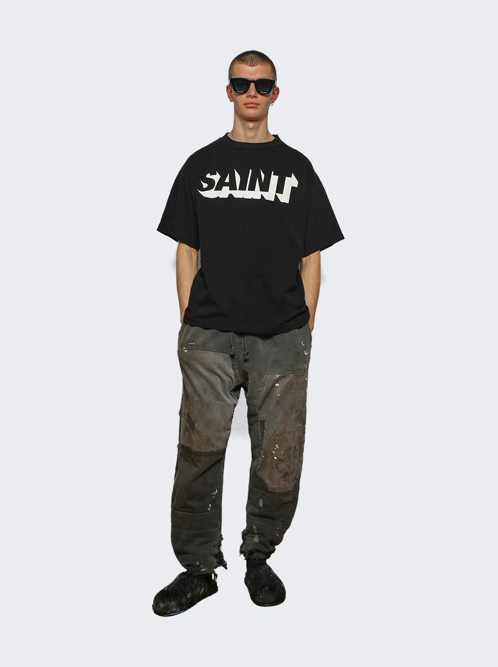 Saint Short Sleeve Tee Black - 6