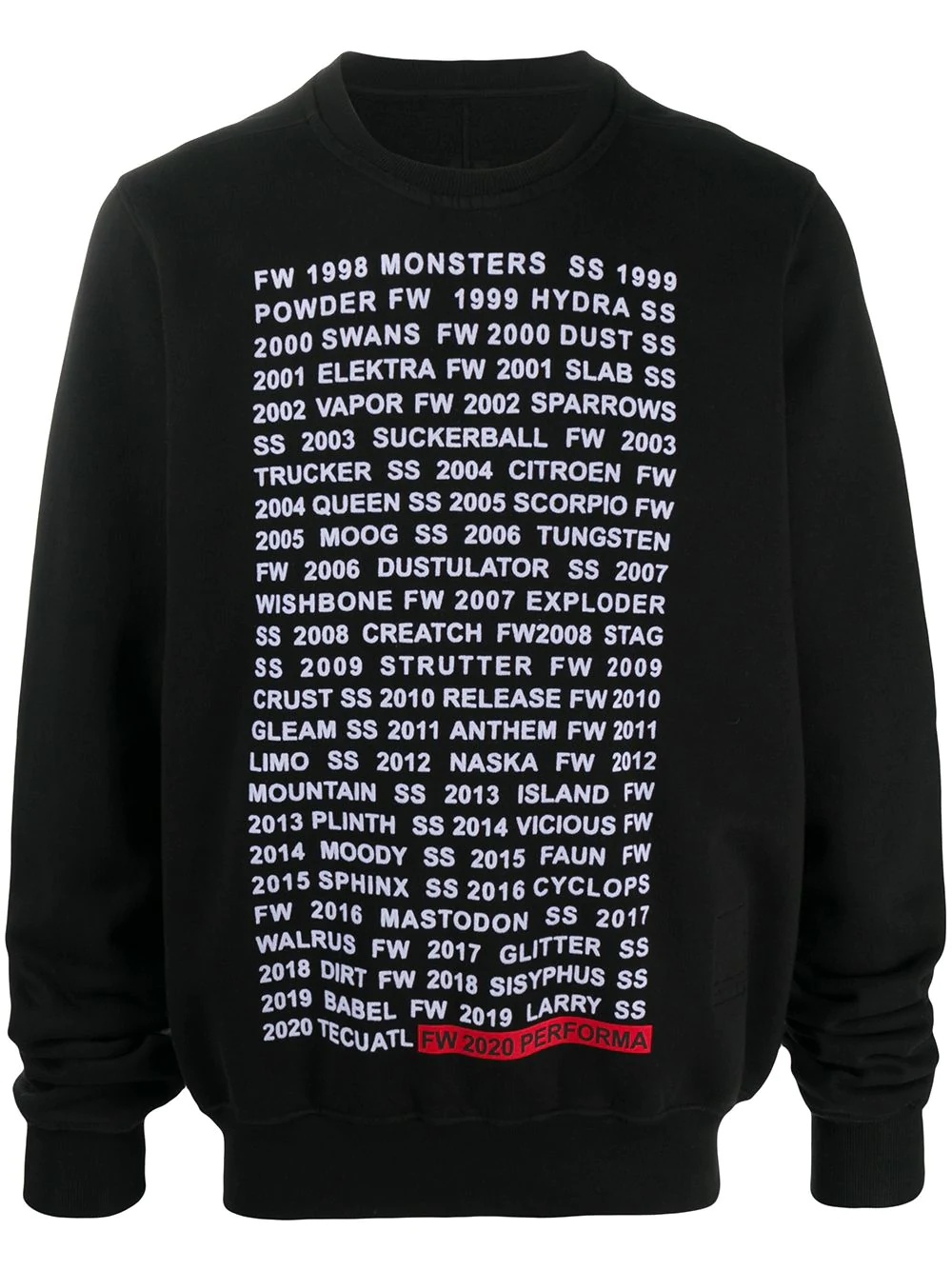 text-print cotton sweatshirt - 1