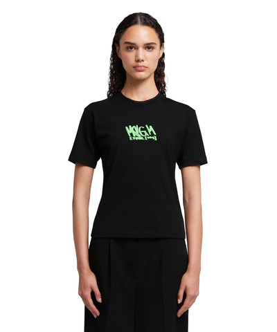 MSGM T-Shirt with graffiti logo outlook