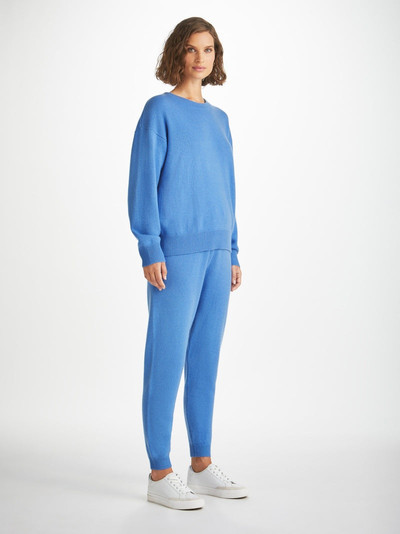 Derek Rose Women's Relaxed Sweater Daphne Cashmere Cornflower outlook