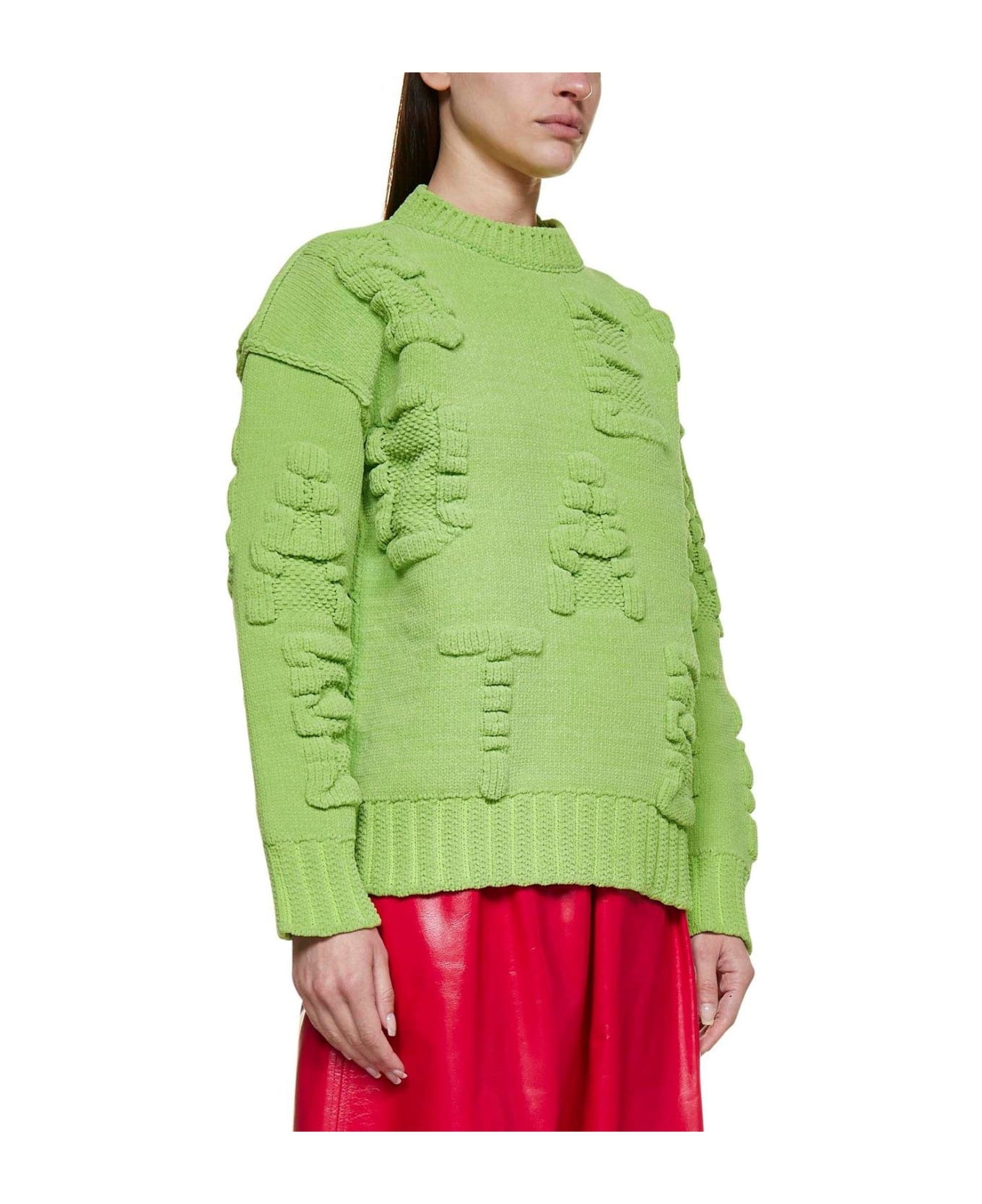 Alphabet Motif Ribbed-knit Jumper - 5
