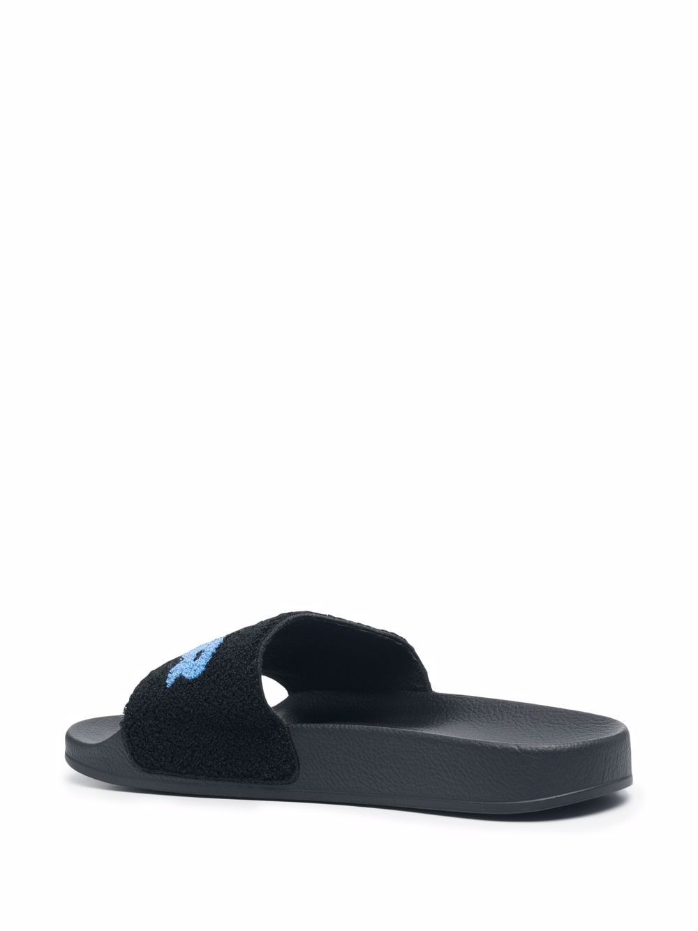 logo-print textured slides - 3