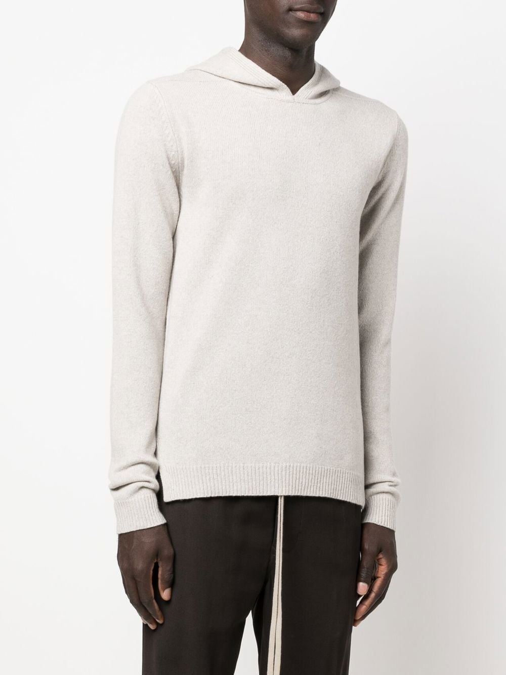 long-sleeve cashmere hoodie - 3