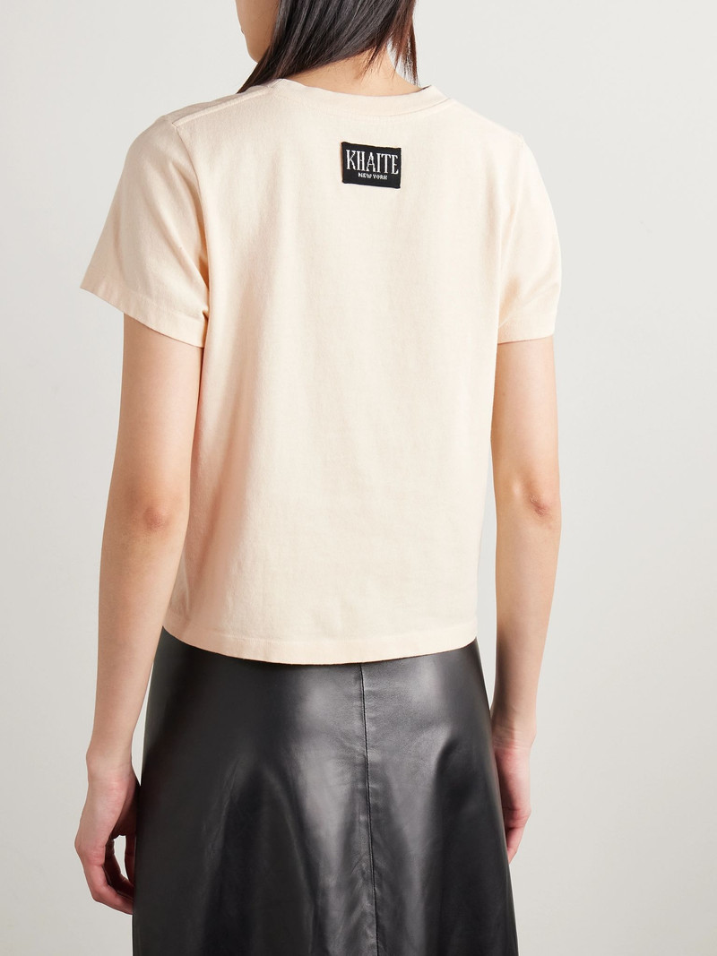 Emmylou cotton-jersey T-shirt Cream 3
