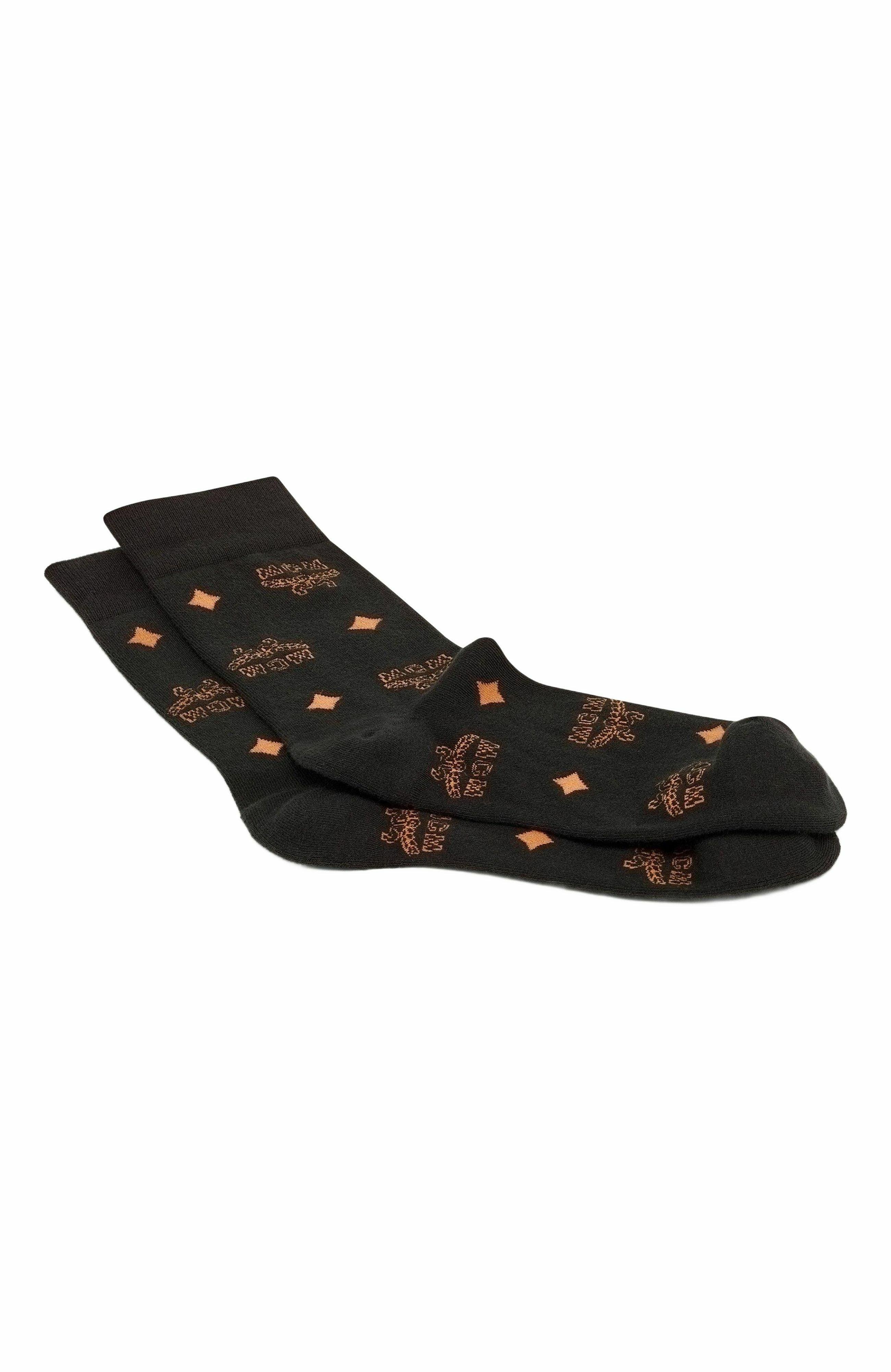 MCM Monogram Knit Socks in Black at Nordstrom - 3