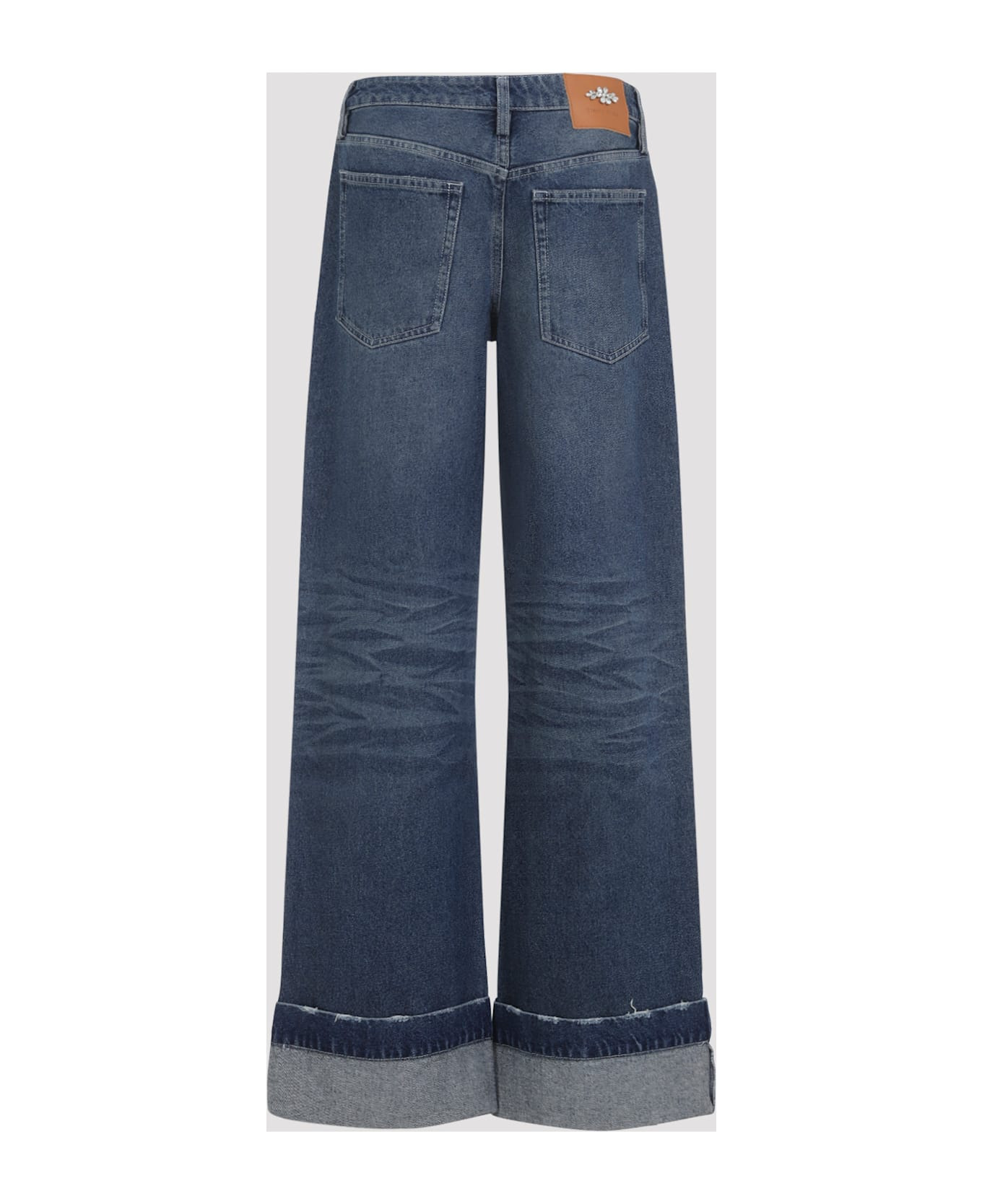 Distressed Straight Leg Jeans - 4