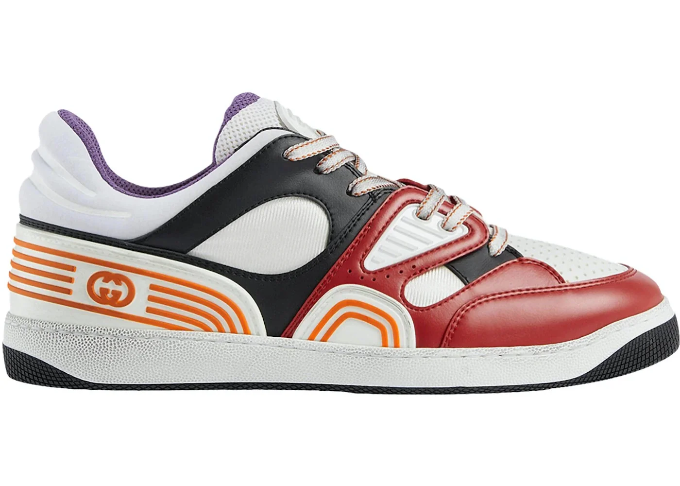 Gucci Basket Low-Top Sneaker Red Black - 1