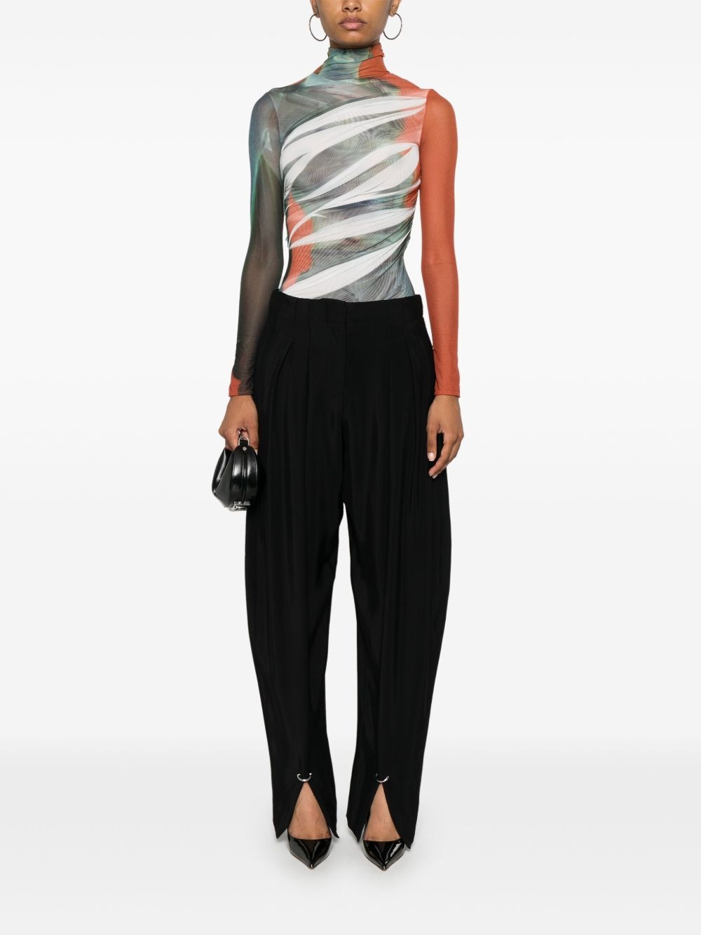 pierced tailored trousers - 2