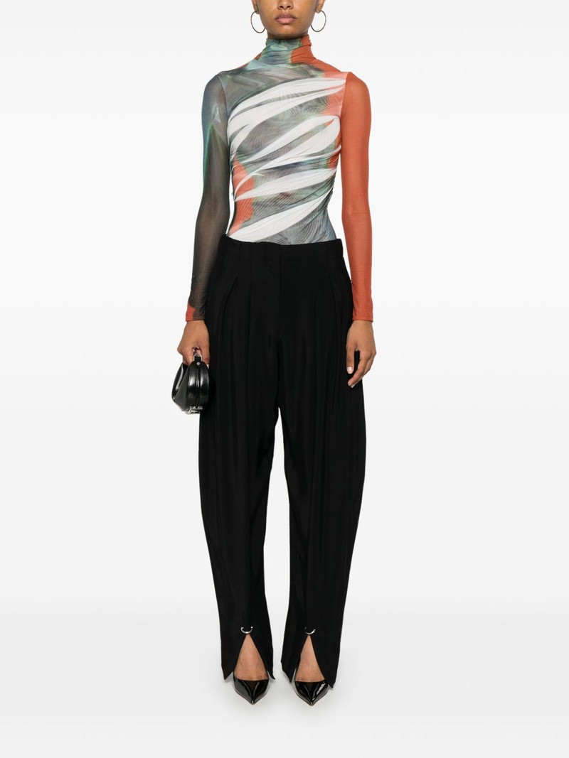MUGLER pierced tailored trousers outlook