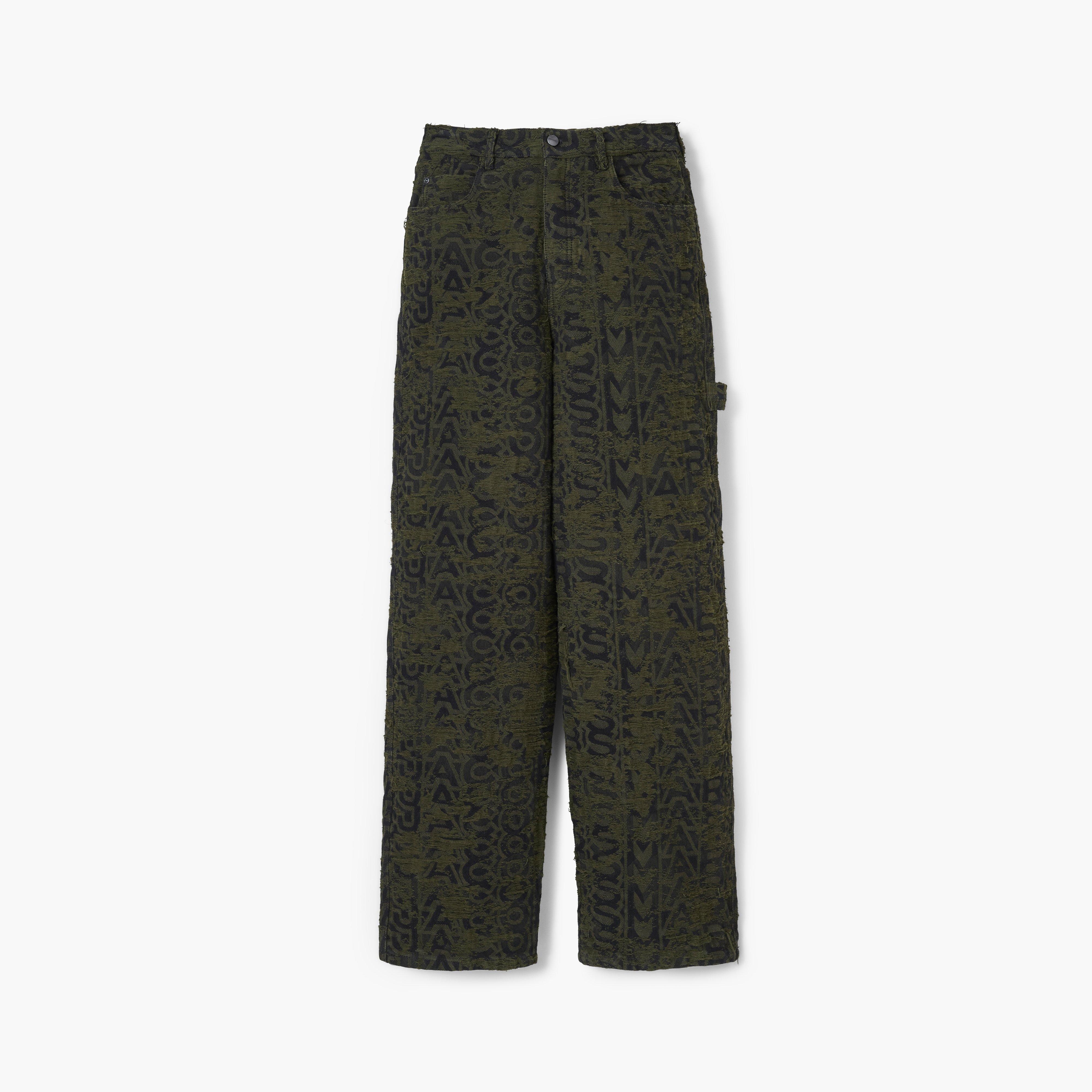 DISTRESSED MONOGRAM OVERSIZED JEAN - 2