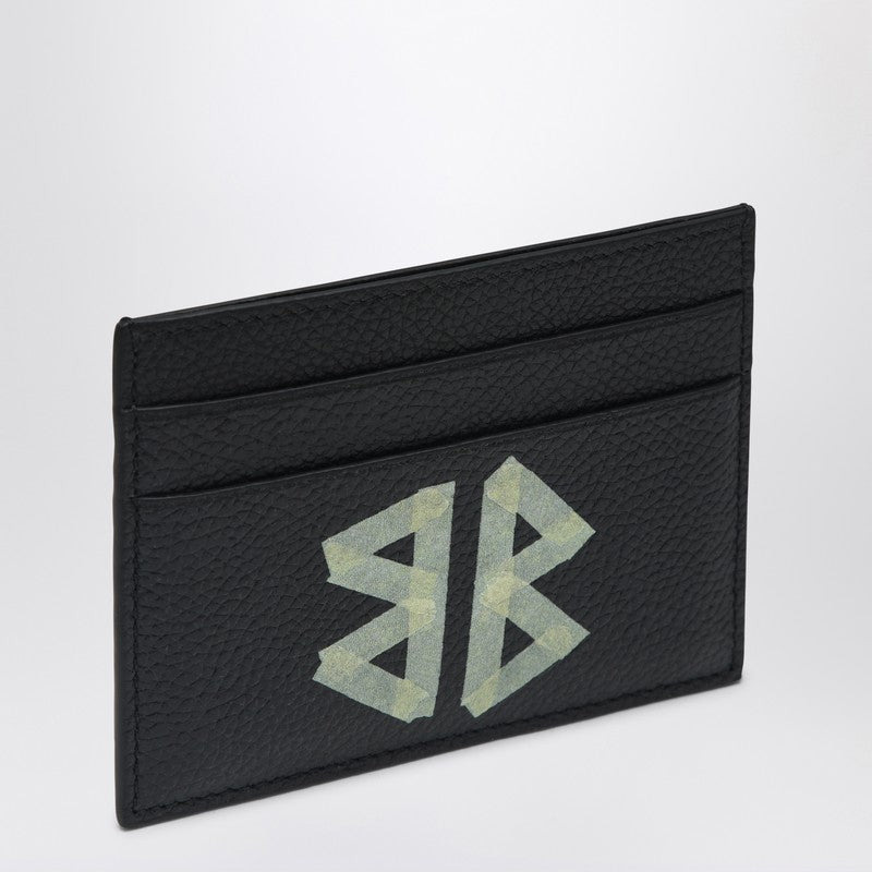 Balenciaga Cash Black Cardholder In Grained Leather Men - 1