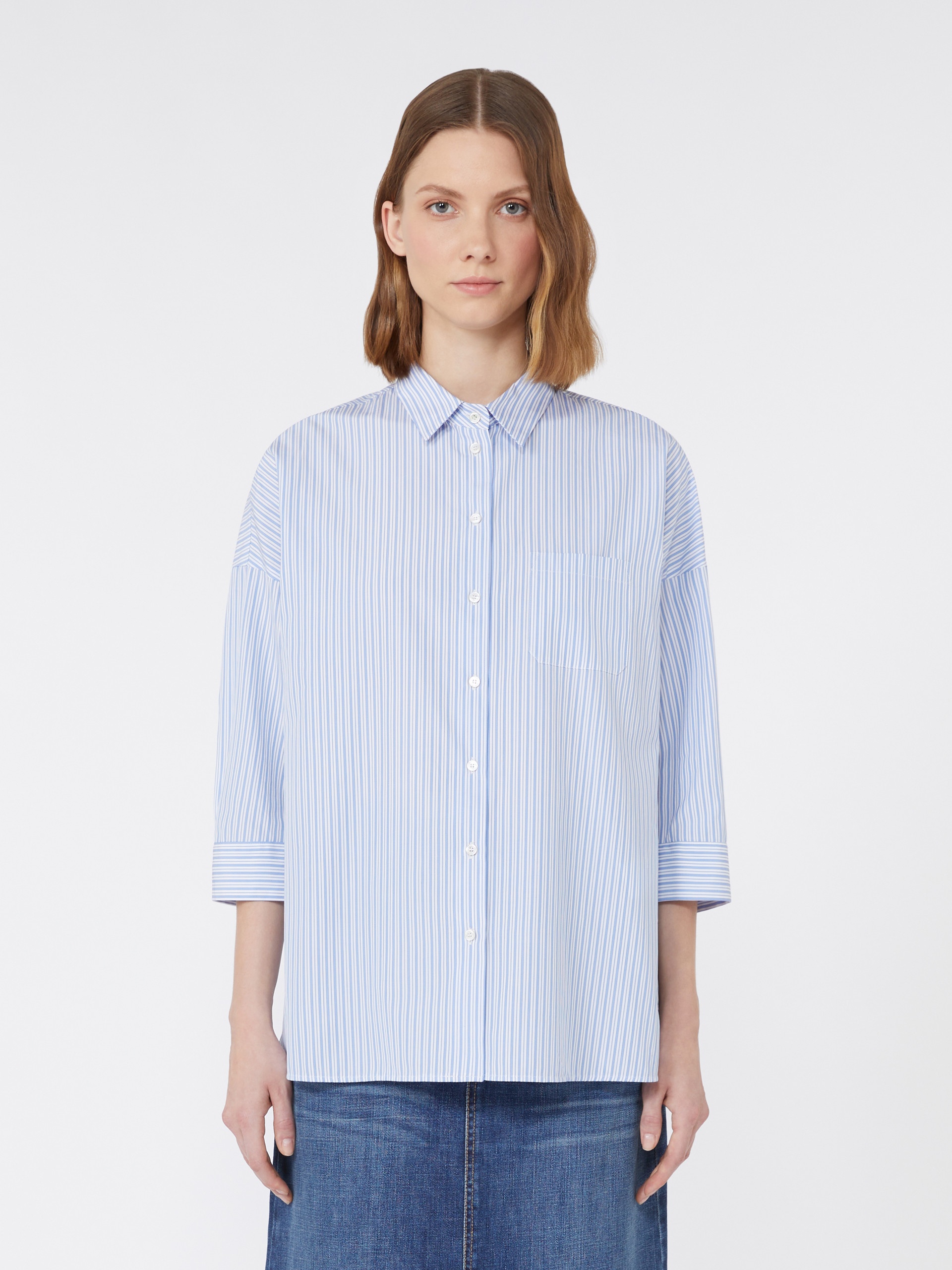 GIRALDA Flared poplin shirt - 3