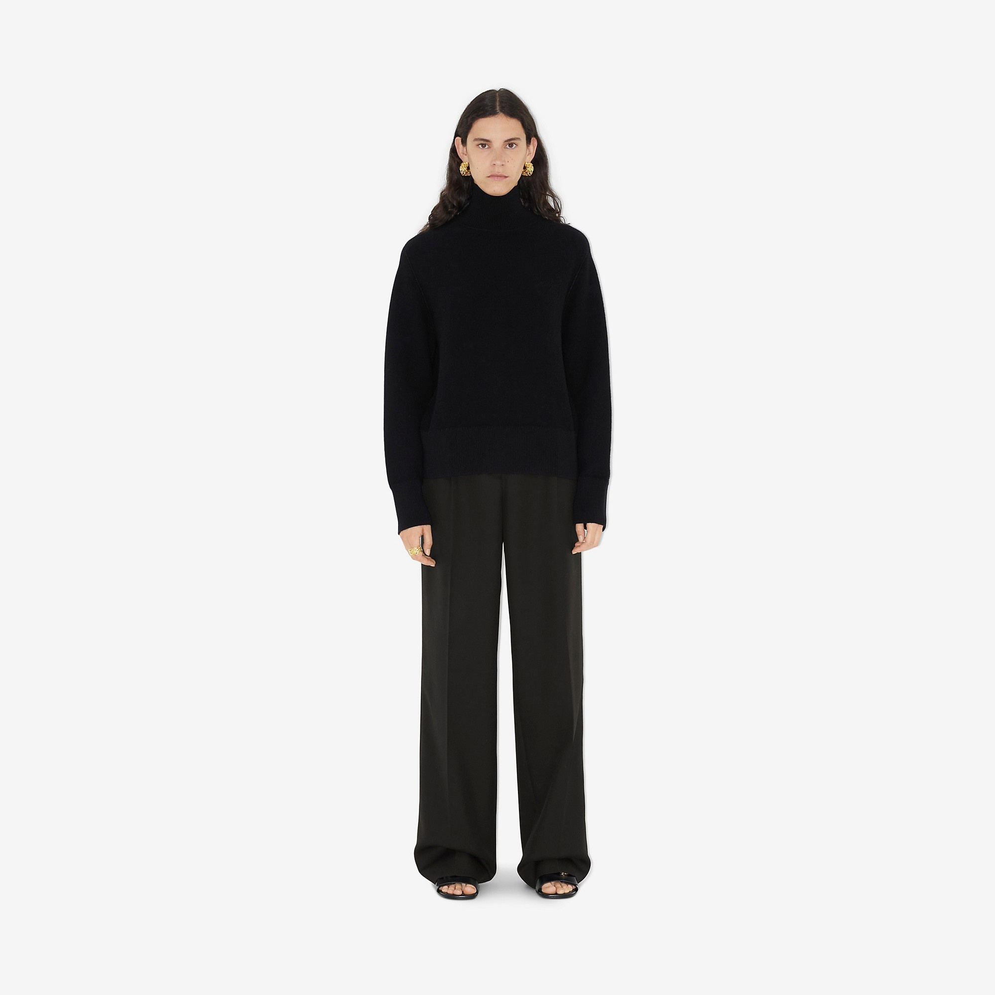 EKD Wool Cashmere Turtleneck Sweater - 2