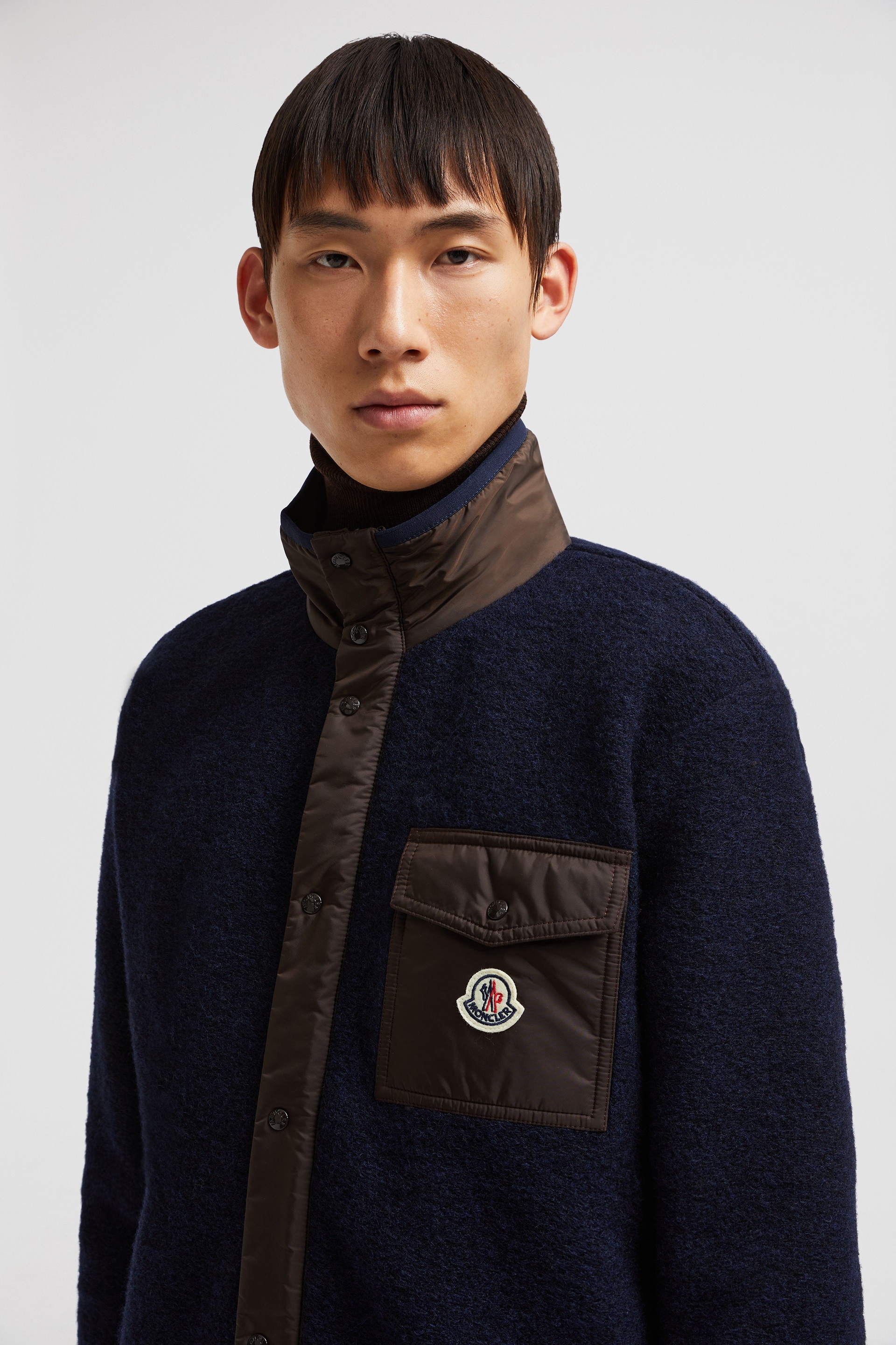 Wool Blend Zip-Up Sweatshirt - 4