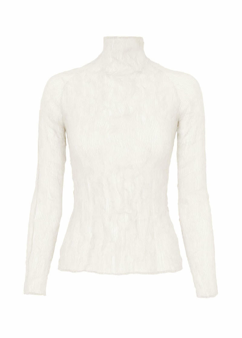 CHIFFON TWIST BK/WT-46 TOP - 1
